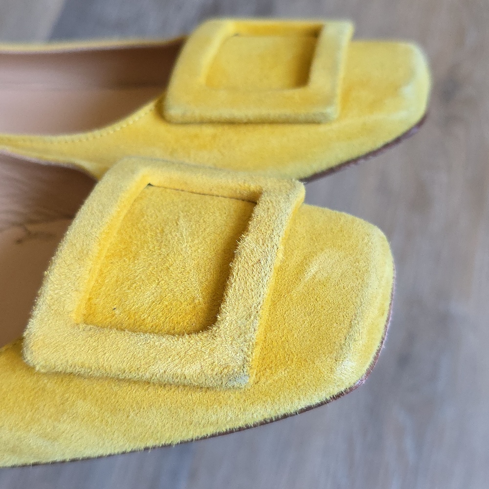 ANN MASHBURN Suede Square-Toe Flats - Picture 13 of 16